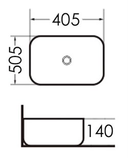 Раковина GROSSMAN прямоугольная 50.5*40.5 GR-3020 - фото 139728