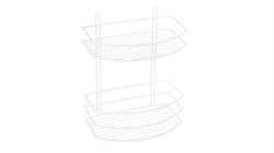 Полка FIXSEN овальная двухэтажная белая FX-720W-2 - фото 139763