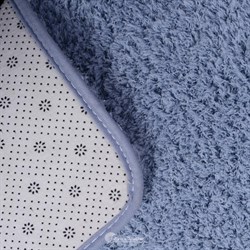 Коврик АКВАЛИНИЯ Woolly 50*80 для ванной, голубой 5084 - фото 139800