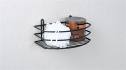 Полка FIXSEN овальная одноэтажная черная FX-720B-1 - фото 139836