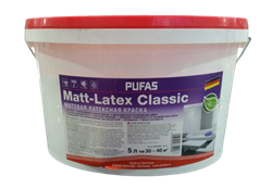 Краска PUFAS Матовая латексная Matt-Latex Classic 5л - фото 139967