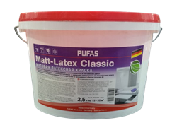 Краска PUFAS Матовая латексная Matt-Latex Classic 2,5л - фото 139968