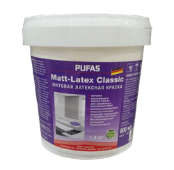 Краска PUFAS Матовая латексная Matt-Latex Classic 900 мл - фото 139969