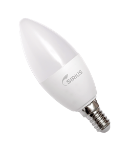 Лампа светодиодная SIRIUS LED Deco C37 7W E14 6500K 175-265V - фото 140198
