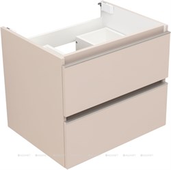 Тумба подвесная AQUANET Вега 60 2 ящика, бежевая 329583 - фото 140580