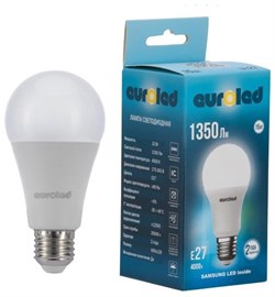 Лампа светодиодная EUROLED A65 15W 4000K Е27 матовая E-A65-15W-4K - фото 140622