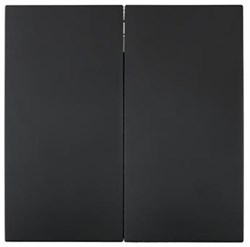 Выключатель LEZARD ZIMA двойной, зажим, черный бархат 704-4288-101QC - фото 140694