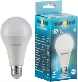 Лампа светодиодная EUROLED A70 18W 4000K Е27 матовая E-A70-18W-4K - фото 140705