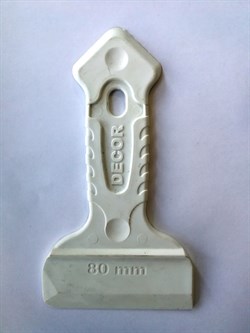 Шпатель DЕCOR 80 мм для затирки швов и силиконов 308-1080 - фото 140713