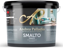 Эмаль акриловая ANDREA PALLADIO Smalto Opaco 2,5л - фото 140832