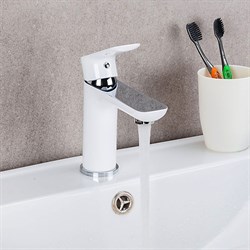 Смеситель GAPPO для раковины, белый/хром G1048 - фото 140839