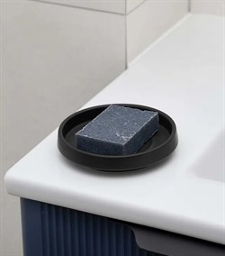 Мыльница MOROSHKA Magma 12х12х2,3см, черный 981-311-01 - фото 140848