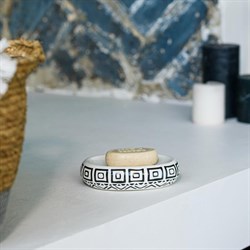 Мыльница MOROSHKA Nomads 10,5х13,5х3,5см, белый-серый 915-311-02 - фото 140850