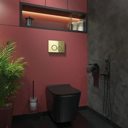 Клавиша смыва IDDIS 001 золото, универсальная Unisteel UNS01GGi77 - фото 141107