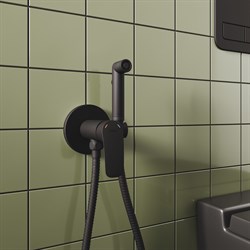 Смеситель MILARDO Rora встраиваемый с гигиеническим душем, черный матовый RORBLR0M08 - фото 141131