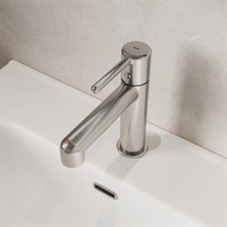 Смеситель IDDIS AIGER для умывальника, хром матовый AIGBC00i01 - фото 141282