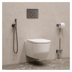 Смеситель IDDIS с гигиеническим душем, встраиваемый, матовый графит 005GMR0i08 - фото 141304