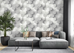 Обои АСПЕКТ РУ Гексагон декор 70669-14 1,06*10,05м (1упак-6рул) - фото 142425