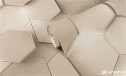 Обои АСПЕКТ РУ Гексагон декор 70669-22 1,06*10,05м (1упак-6рул) - фото 142429