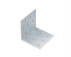 Уголок крепежный оцинкованный равносторонний 60*60*60*2,0мм KUR-60*60 (упак 100шт) - фото 142632