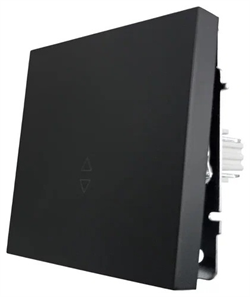 Выключатель LEZARD ZIMA проходной, зажим, черный бархат 704-4288-105QC - фото 142709