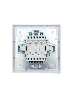 Выключатель LEZARD ZIMA тройной, зажим, белый 704-0288-109QC - фото 142711