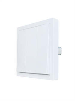 Выключатель LEZARD ZIMA тройной, зажим, белый 704-0288-109QC - фото 142712