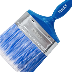 Кисть плоская TULEX 100 мм искусственная щетина, пластиковая рукоятка 121100 - фото 142741