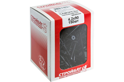 Саморезы СТРОЙБАТ гипсокартон-дерево 4,2х90 (150 шт) 62360 - фото 142829