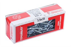 Саморезы СТРОЙБАТ для монт.окон с буром 3,9x35 (белый цинк 200 шт) 275450 - фото 142833