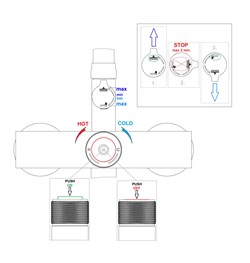 Душевая система RUBINETA Veneto + Easy Push-10 (SW) 625140 - фото 142850