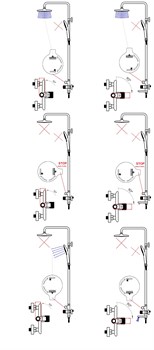 Душевая система RUBINETA Veneto + Easy Push-10 (SW) 625140 - фото 142851