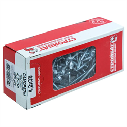 Саморезы СТРОЙБАТ для тонк.пластин оц. 4,2х38 (200 шт) 2640206/75101 - фото 142866