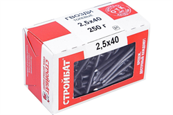 Гвозди СТРОЙБАТ толевые 2,5x40 (0,25 кг) 781 - фото 142874