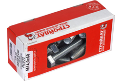 Болт СТРОЙБАТ DIN 933 М14 x 60 (белый цинк 15 шт) 305490 - фото 142949