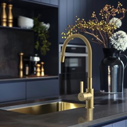 Смеситель RUBINETA Flexy-33 (GD) для кухни FL300GD8 - фото 142954