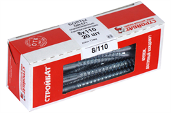 Болт СТРОЙБАТ сантехнический DIN 571 8x110 (белый цинк 20 шт) 308020 - фото 142964