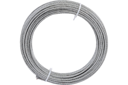 Трос СТРОЙБАТ стальной DIN 3055 3мм (белый цинк 20 м) 249440 - фото 143092