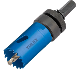 Коронка TULEX биметаллическая, шестигранный хвостовик,с центрирующим сверлом,в сборе 32мм 601013-032 - фото 143287