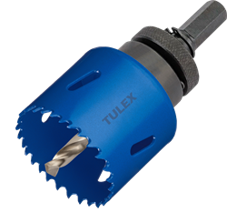 Коронка TULEX биметаллическая, шестигранный хвостовик,с центрирующим сверлом,в сборе 51мм 601013-051 - фото 143295