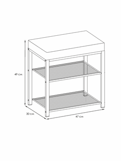 Банкетка ТОРОНТО 13S цвет каркаса графит, цвет сиденья серый БТ13СГрС - фото 143836