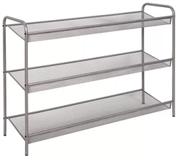 Подставка для обуви 3-х полочная ЖЕНЕВА 33 (Geneva shoes 33) (Металлик/графит) ПДО Ж33 - фото 143841