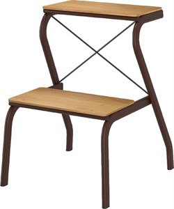 Табурет-стремянка КОНЁК, коричневый ТС 277КОР - фото 143854