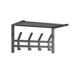 Вешалка с полкой ТОРОНТО 11, графит ВСПТ11 ГР - фото 143871