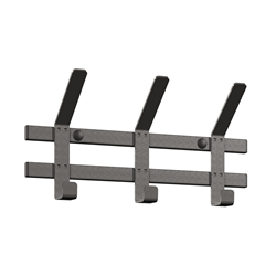 Вешалка настенная ТОРОНТО 3, графит ВНТ3 ГР - фото 143889