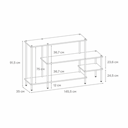 Этажерка 64 НеШкаф, черная ЭТНШ64 Ч - фото 143902