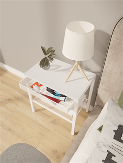 Тумба прикроватная ТОРОНТО 12ЛЯ, белая ТТ12ЛЯ Б - фото 143916