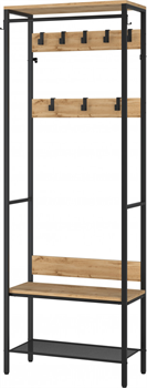 Вешалка гардеробная ТОРОНТО 23Л, черная ВГТ23Л Ч - фото 143921