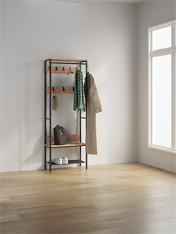 Вешалка гардеробная ТОРОНТО 23Л, черная ВГТ23Л Ч - фото 143922