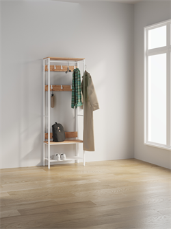 Вешалка гардеробная ТОРОНТО 23Л, белая ВГТ23Л Б - фото 143924